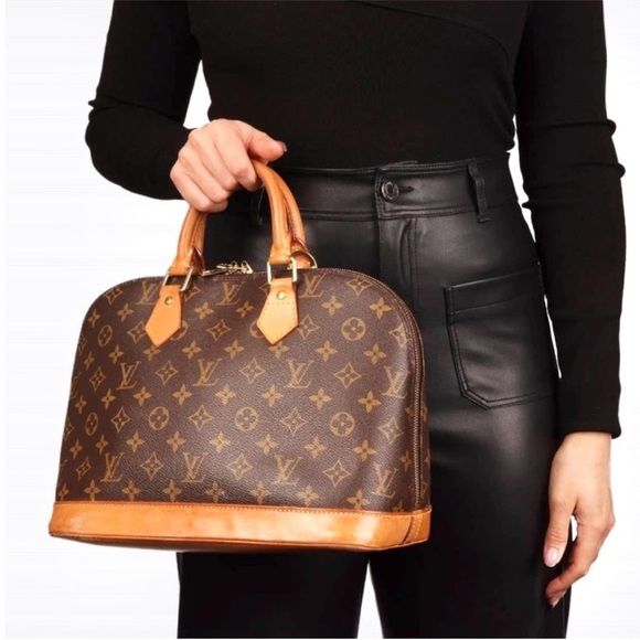 GOOD CONDITION! Authentic Louis Vuitton Alma PM Shoulder Bag Tote Handbag Purse - Picture 15 of 16